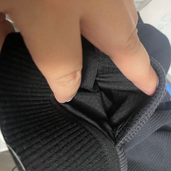 Lululemon Brushed Softstreme Ribbed Zip Flared Pant Dark Grey Ankle Zipper Sz 14 - Picture 12 of 14